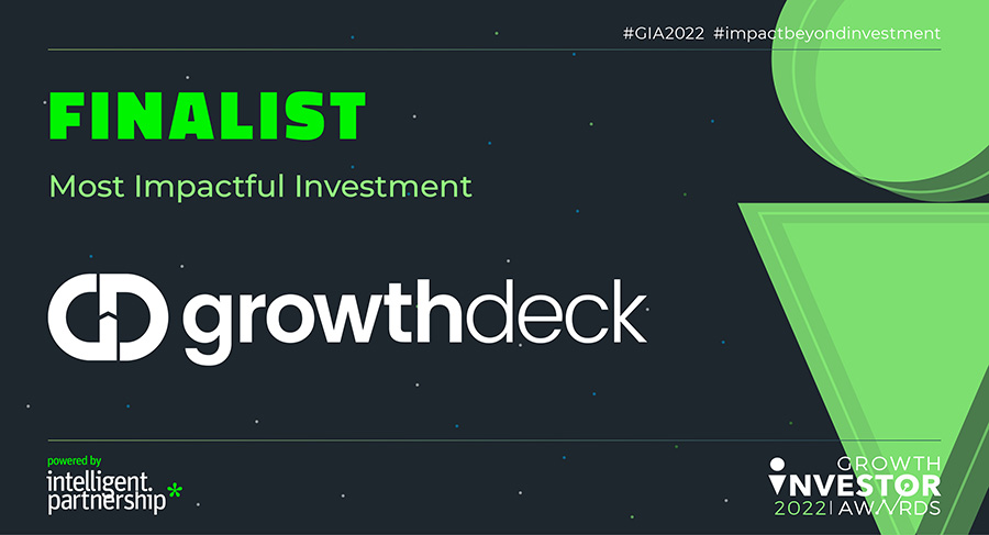 Growthdeck: Growthdeck Shortlisted for ‘Most Impactful Investment’ at the Growth Investor Awards 2022